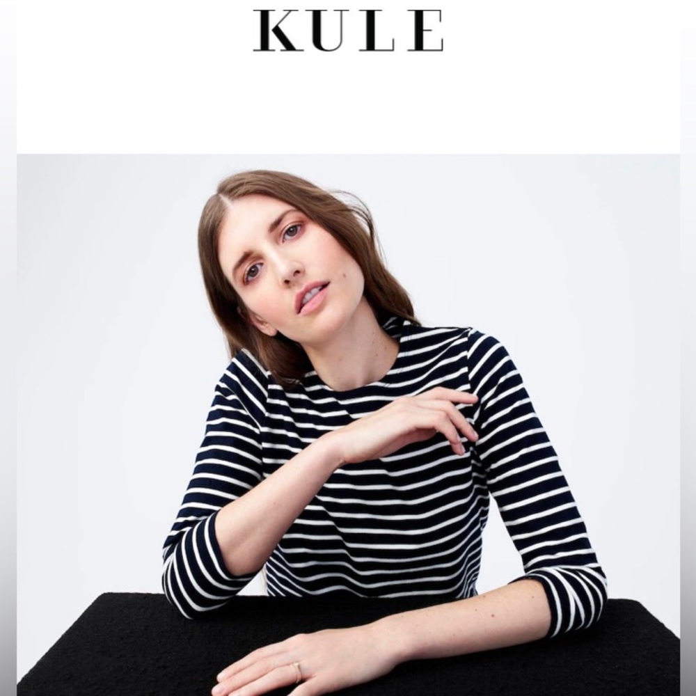KULE - The Classic 3/4 length sleeved striped shirt - Picture 5 of 9